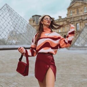 ZARA JACQUARD KNIT SWEATER